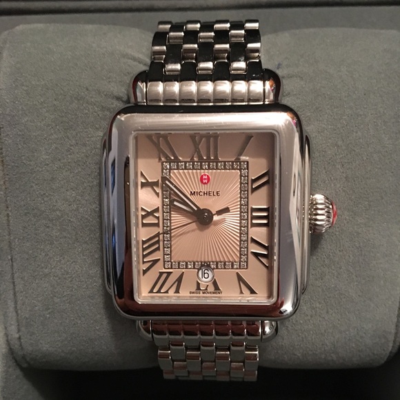 Michele Deco Madison watch w/ warranty & band - Picture 3 of 7